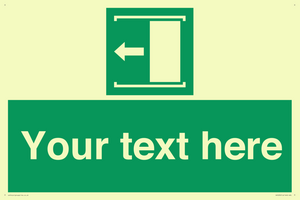 Custom Slide to Open Sign